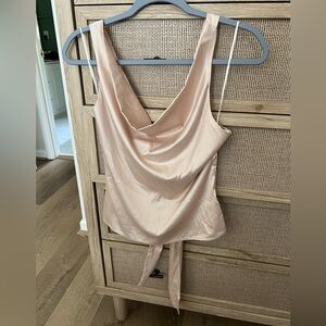 Vestique Blush Pink Satin Blouse
